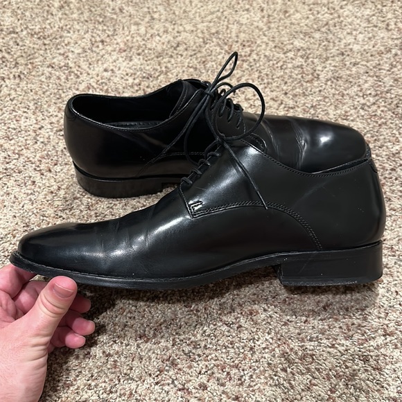 Men’s Cole Haan Classic Black Dress Shoes with Nike Cushion Soles - Size 10.5 - Picture 3 of 6